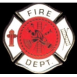 FIRE DEPARTMENT MALTESE CROSS PIN WHITE VER2 